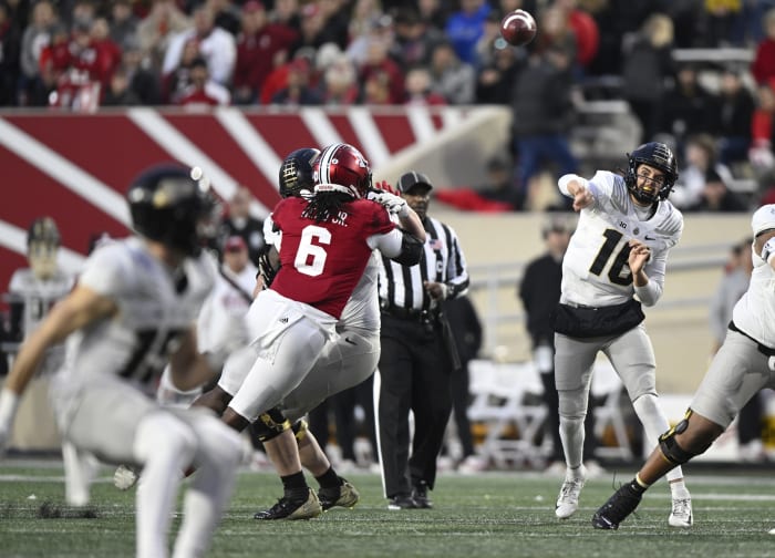 Aidan O'Connell throw vs indiana